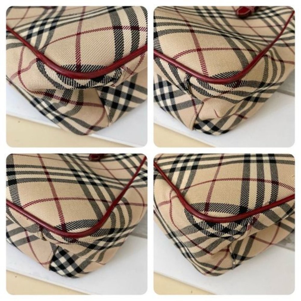 BURBERRY Nova Check Blue Label Handbag 👜 - Picture 12 of 15